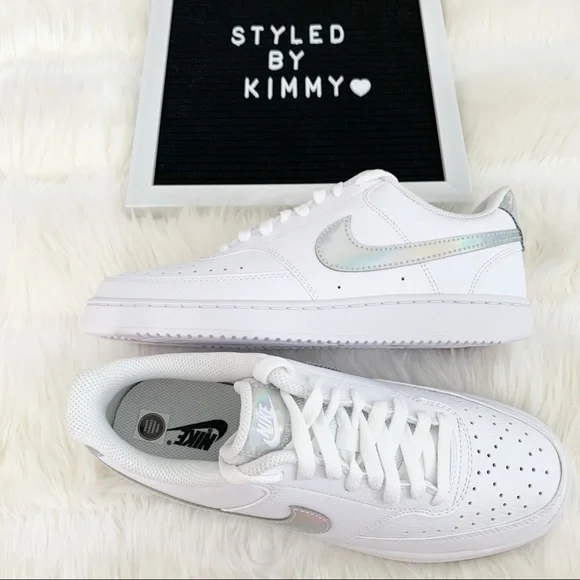 NIKE Court Sneakers White Shoes New Shoe - Picture 6 of 7